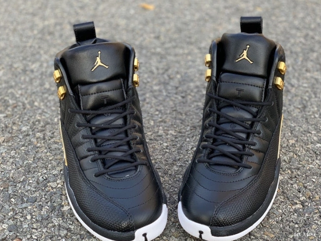 Gold-White Retro 'Reptile' Jordan 12 AO6068-007 Air Black Metallic 0801